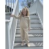 Arshiner Girls 2 Piece Outfit Long Sleeve Sportswear Set Half