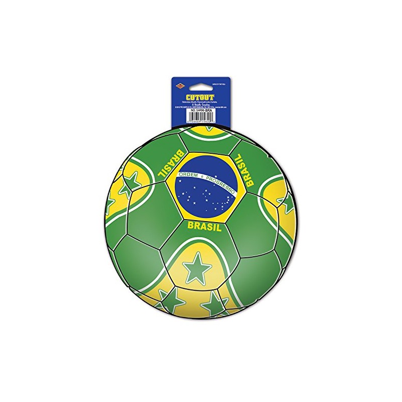 Beistle Cutout, 10-Inch, Brazil