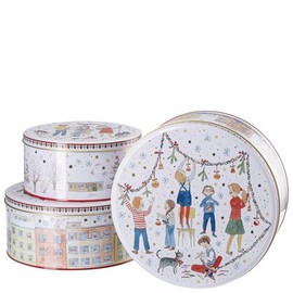 Hutschenreuther Cookie Tins 3-Piece Tin Multi-Coloured 22 cm