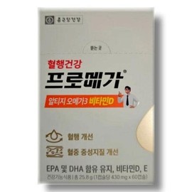 SellerHub 프로메가 알티지 오메가3 비타민D 430mg 60캡슐 1개 (S32594243) Promega RTE Omega-3 Vitamin D 430mg 60 capsules 1 pack (S32594243)
