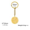 TEAMER Saint Michael Keyring Stainless Steel Religious St Michael Keychain,