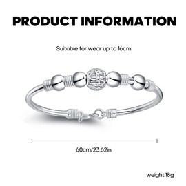 LuLiyLdJ 1 Piece Stainless Steel Bracelet for Girls, Valentine's Day Gifts for Girls, Mother, Wife, Girlfriend, Stainless Steel