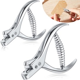 Chumia 2 Pieces Pattern Notcher Stainless Steel Paper Notcher Punch Tool Designer Tailor Sewing Pliers Tailors Proofing Pliers Pattern Making Tool for Cloth Fabric DIY Crafts