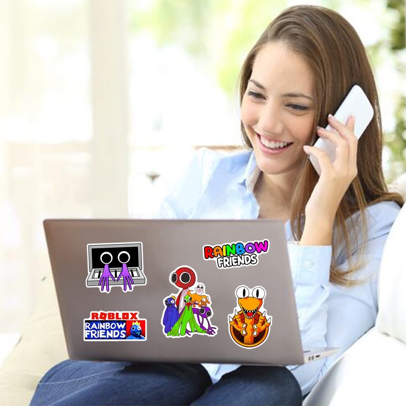 Rainbow Friends Stickers for Kids,Cute Stickers,Waterproof Cartoon Stickers for Laptop