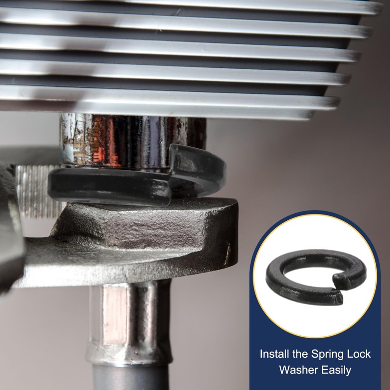 sourcing map 6# Spring Lock Washer, 304 Stainless Steel Split
