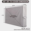 PureFit Outdoor TV Cover 60-65 inch, Weatherproof Waterproof Protector Enclosure