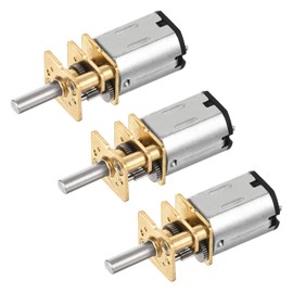 DMiotech 3pcs 6V 1000RPM Rated Torque 0.4 Output Shaft Length 10mm Micro DC Speed Reduction Motor Mini Metal Gearbox Motor for RC Car Robot Model DIY RC Toys Engine