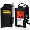 OneTigris RFID Blocking Slim ID Card Badge Holder with Adjustable