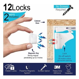 Eco-bebé De Seguridad Para Niños Gabinete Magnética Y Cerrad
