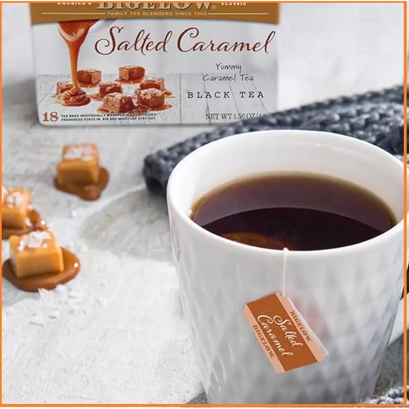 Bigelow Salted Caramel Black Tea, Caffeinated, 18 Ct (Pack of