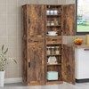 usikey 67'' Tall Storage Cabinet with Adjustable Shelves & 2