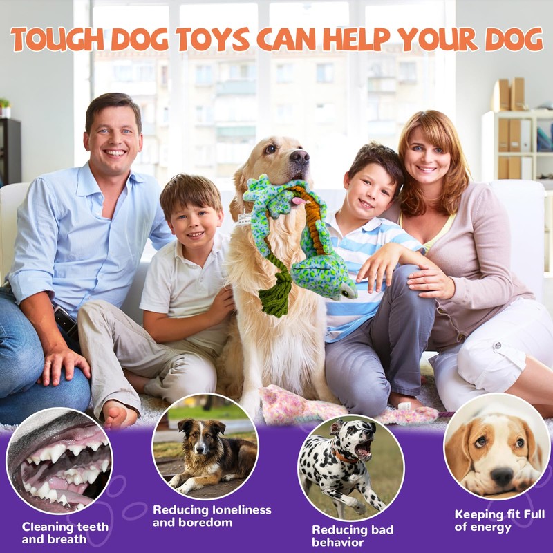 Crinkle Dog Toy Cute Plush Puppy Toys, No Stuffing Dog