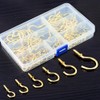 120Pcs 6 Sizes Metal Screw-in Ceiling Hooks Cup Hooks Kit,