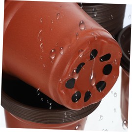 BESPORTBLE 50pcs Plastic Flowerpot Succulents Flower Pot Decorative Flower Pot Plastic Basin for Gardening Living Room 100mm