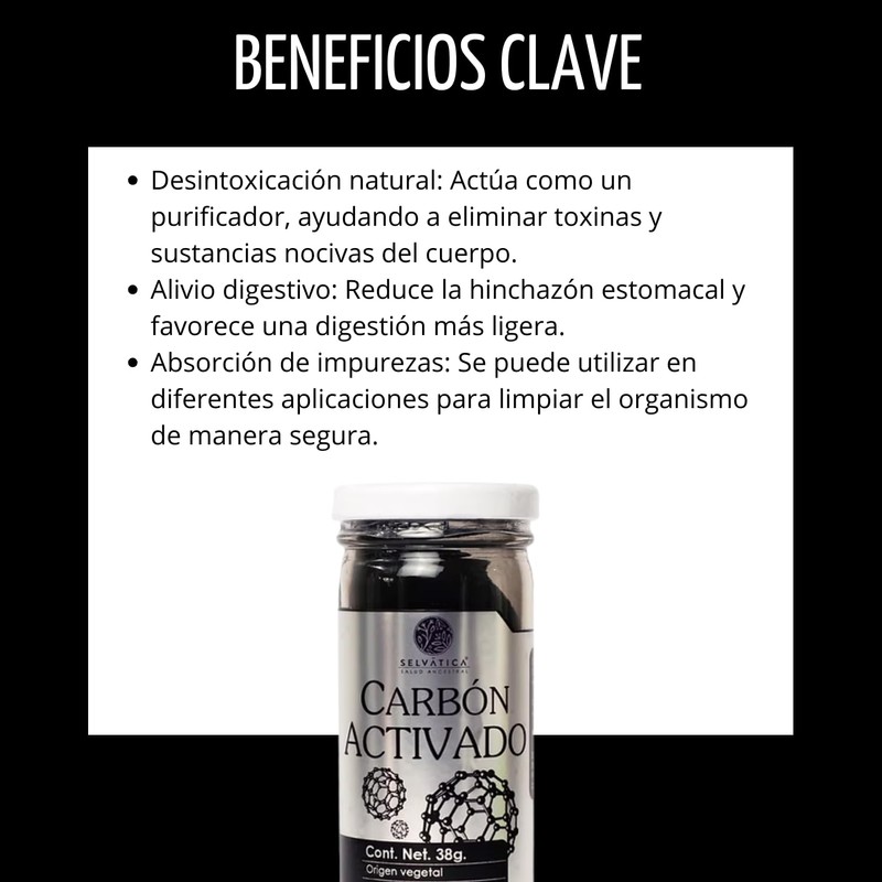Carbón Activado En Polvo Gaero Shop | 38 Gramos
