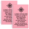 JOHSBYD 2Pcs Spiral Notebook,Goodbye Gifts for Coworkers Leaving Gifts Never