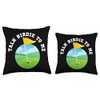 Talk Birdie to Me - Funny Golfer Pun Throw Pillow