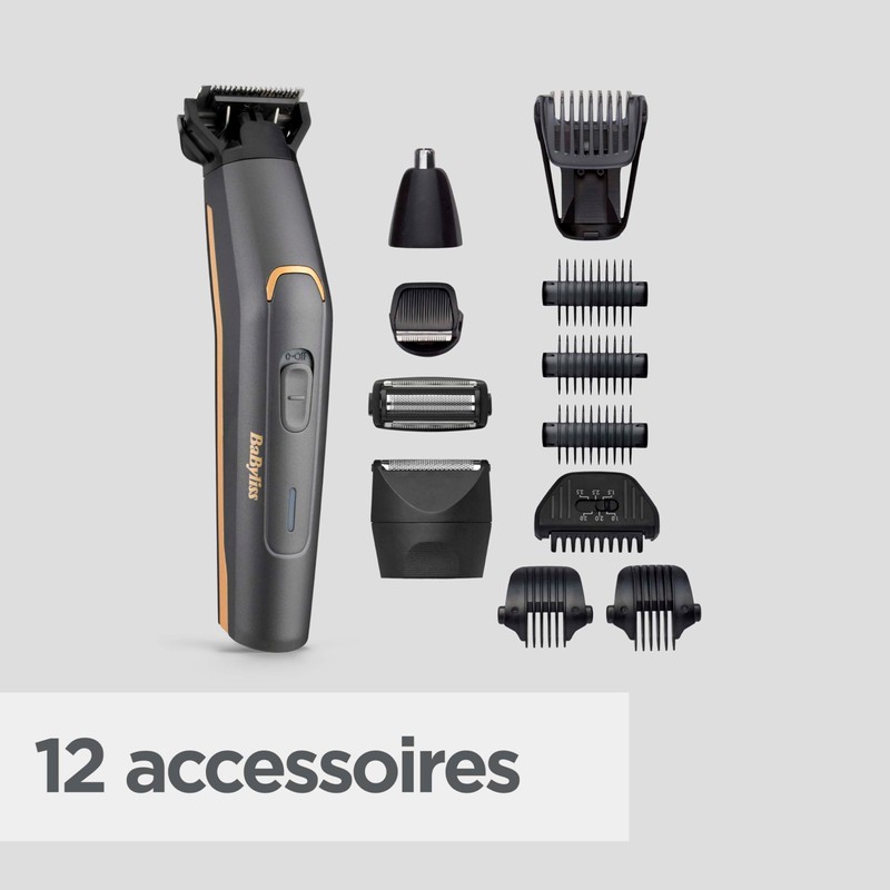 BaByliss MT987E Multi-Trimmer Graphite Precision 12 in 1 Cordless Precision