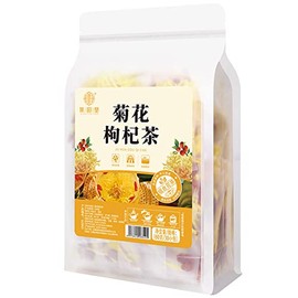 Chrysanthemum Wolfberry Tea, 2.1 oz (60 g) (0.08 oz (2 g) x 30 Sachets), Combining Herbal Tea, Konjiang Chrysanthemum Wolfberry Tea, 2.1 oz (60 g)
