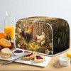 Lotusorchid Rooster Toaster 4 Slice Cover Dust for Kitchen, Daisy