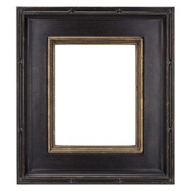 Creative Mark Museum Plein Aire Ornate Picture Frame - 8x10 - Antique Black W/Gold - Pack of 1, High-End Antique Style Frames - Open Back with No Glass or Backing