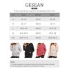 Gesean Women's Sherpa Lined Cotton Pullover Sweatshirts Fleece Hoodies Kangaroo