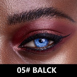 4-in-1 Eyebrow Pencil, Waterproof Microblading Eyebrow Pencil, 2-pronged precision eyebrow pencil, easy to create a natural eyebrow shape, non-drying, lasts all day long:_05# Black