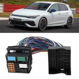 ECSiNG 52Pin Car Radio MQB Adapter Socket Connection Extension Cable Compatible with Volkswagen Golf 7 A1 (8X) A3 (8V) A4 (B9)