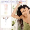 Aplicador de aceite para el cabello con 2 masajeadores para
