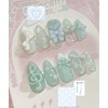 Kirakira Sky Handmade Nail Tips - Long Oval / 키라키라