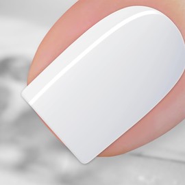 BURANO Gel Nail Polish, Gel Gel Polish 15ml Gel Colors Gel Neon Gel Soak Off UV Led Nail Lamp Gel Polish 1 Bottle 0.5 Oz Nail Art DIY Home Hot Color Nails (White)