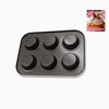 6 Muffin Moulds Baking Tray Cupcake Moulds Cups Perforated Mince