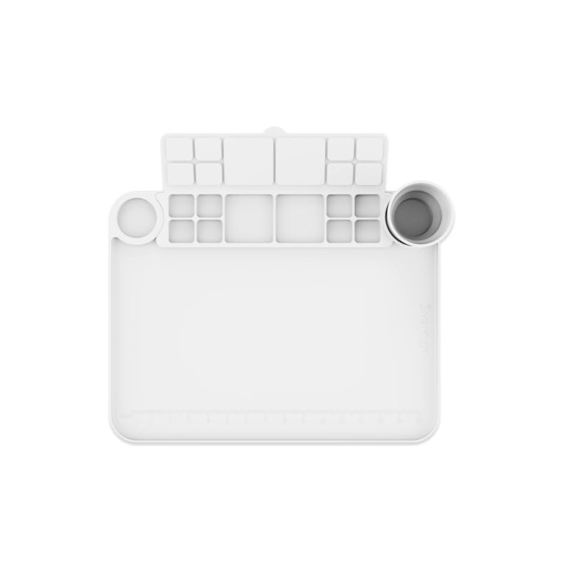 Svartur Silicone Painting Mat with Cup and Palette Removable, 17"X13"