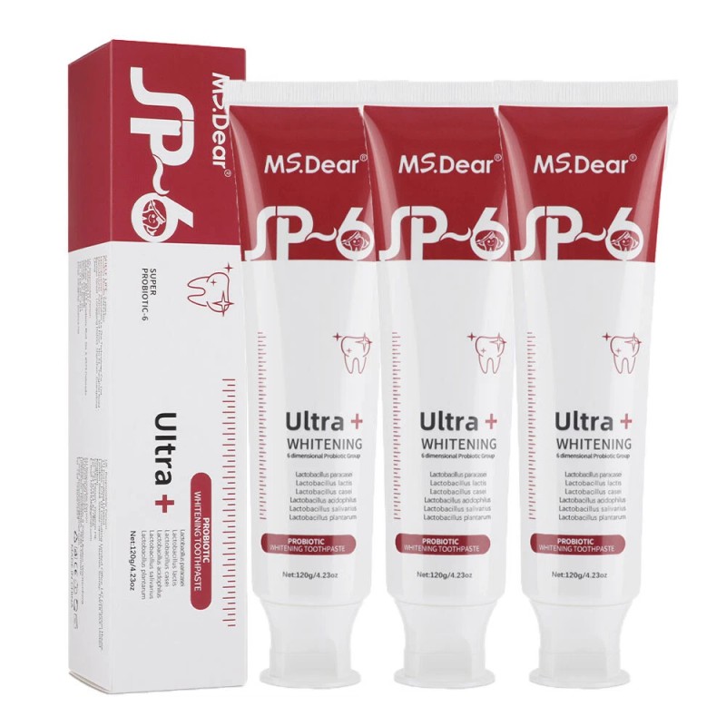 6-1Pack Probiotic Toothpaste SP-6 Whitening Tooth Oral Hygiene Clean Fresh