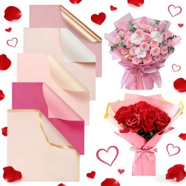 100 Hojas De Papel Coreano De Regalo De Flores Mate Para Ramos Bouquet Floral Decoración De Boda fiesta cumpleaños Baby Shower Decoración De San Valentín Día De La Madre Día Festivo