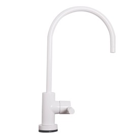 Westbrass D2036-NL-50 11" Contemporary 1-Lever Handle Cold Water Dispenser Faucet, Powder Coat White
