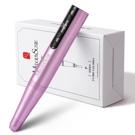 MelodySusie Cordless Electric Nail Drill, Portable Cordless Rechargeable Nail File Kit for Acrylic & Gel Nails, 25000RPM Professional Efile Set for Manicure Pedicure Polishing, PC180F Purple