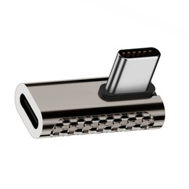 CY 20Gbps USB4 Type C Male to Female Low Profile Right Angled 100W Power Data 8K Video Adapter for USB4.0