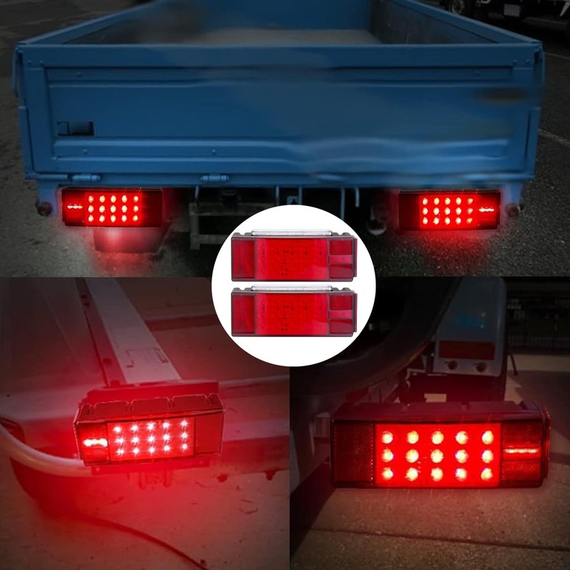 LIMICAR Boat Trailer Lights, IP68 Submersible LED Trailer Light Kit