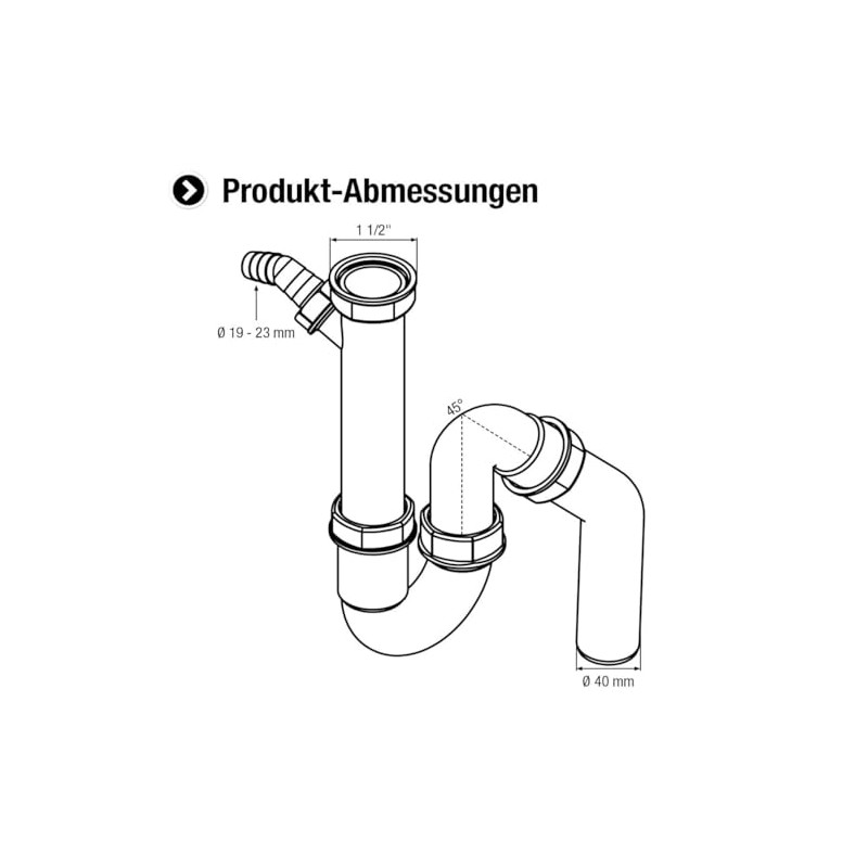 Cornat odour traps for pipes on washbasin and sinks various