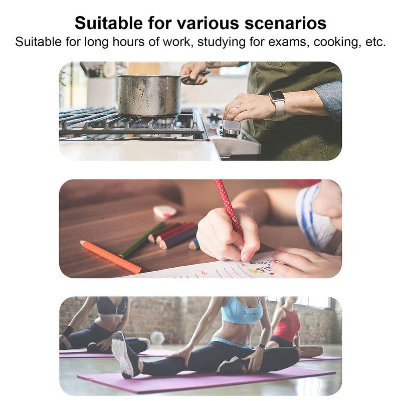 Manual Timer, ABS Egg Model Mechanical Timer for Kitchen (Gold)