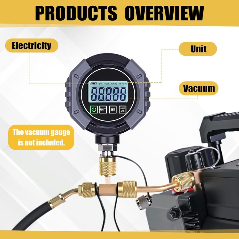 Tujoe HVAC Valve Core Remover Tool and HVAC Service Wrench