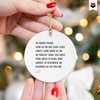Friend Anniversary Christmas Decoration Tree Pendant Ceramic Round Advent