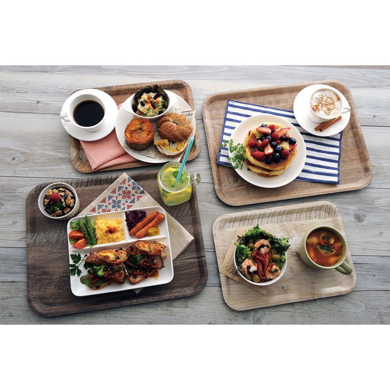 CAMBRO MA2435E90 Wood Grain Tray, Brown Olive