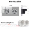 JIMEIDA Socket Grey with USB C 20 W Double Fast