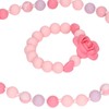 Teething Necklace Bracelet Silicone Flower Shape Design Elegant Exquisite Infant