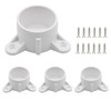 Biaungdo 2 Inch PVC Table Leg Cap Fittings Furniture Grade