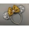 handmade rhinestone mickey ears iridescent bow sequins Mickey Mouse Ears