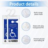 Dickno 2 PCS Handicap Placard Holder, 11.6" x 5" Ultra