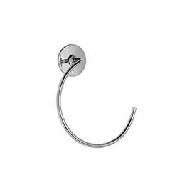 Croydex Chrome Duo Fix Glue or Screw Fix Slim Design Towel Ring